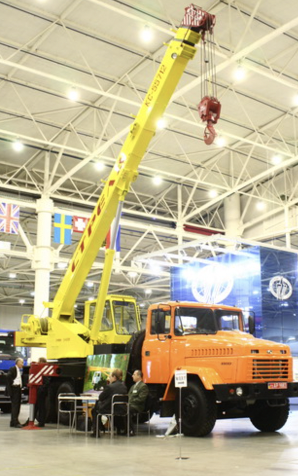 Crane truck  manufactured at the Strila enterprise in Brovary