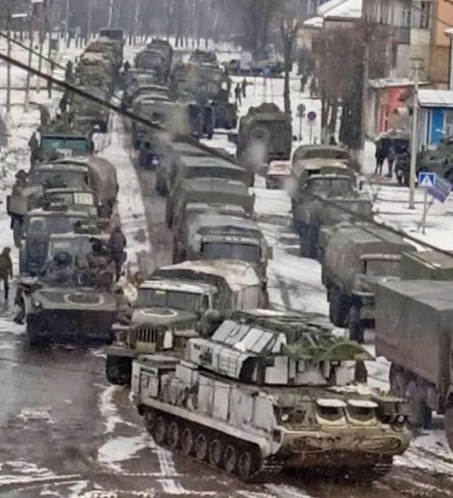 Russian military equipment in Trostyanets
