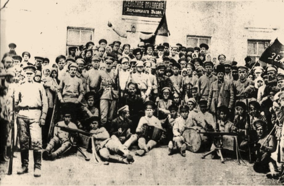 Participants of peasant revolt in Bashtanka, 1919.