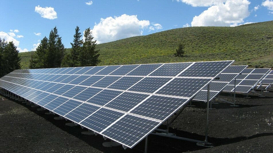 The community continues to implement green energy. Solar panels are widely used. Photo provided by the Town Council.
