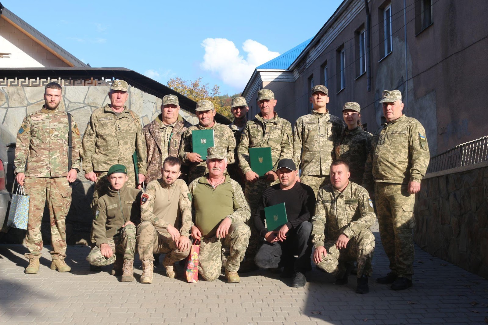 Military servicemen of the Dubove community. 