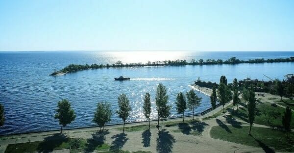 Kremenchuk Reservoir.  