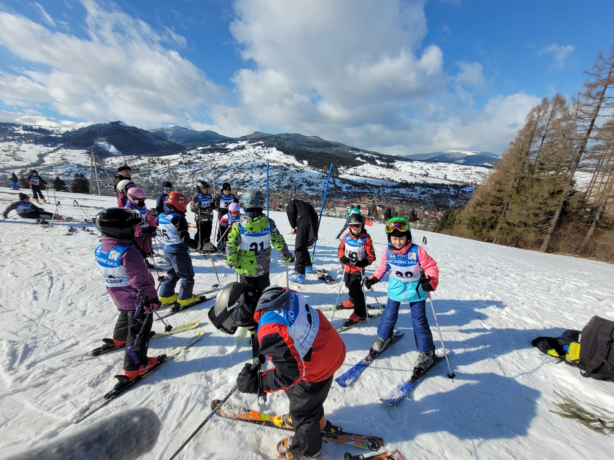 Training of young athletes on Mount Kostyrivka