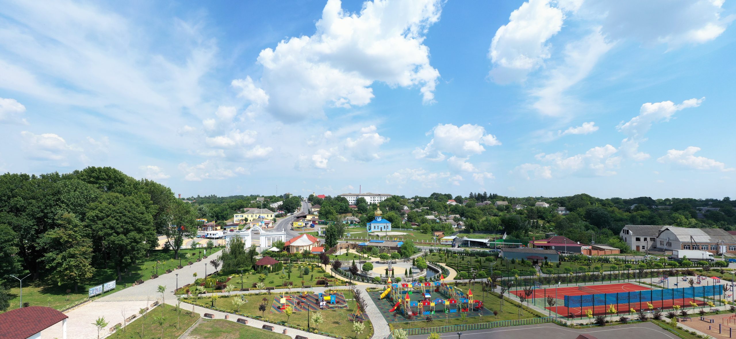 Panoramic View of the Township